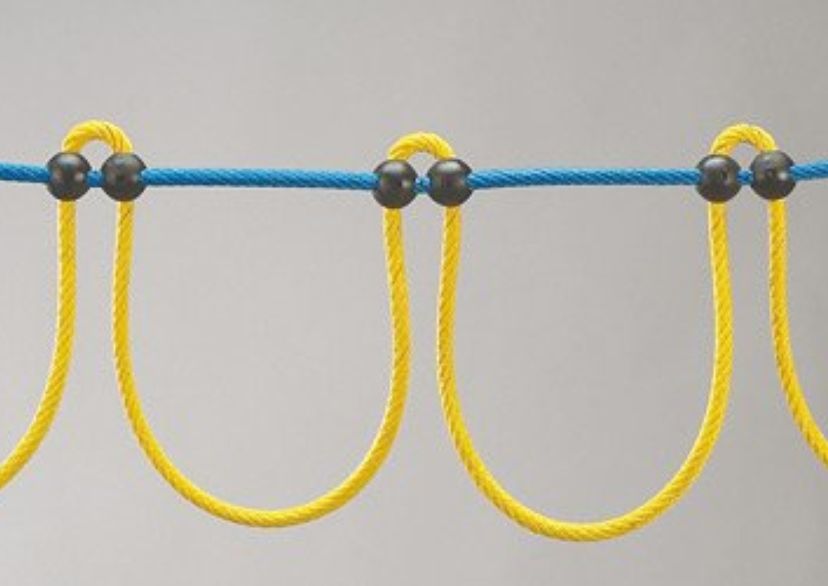 Girlandové ručkovací lano