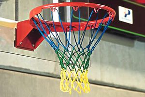 Basketbalová síť PP 4 mm, tříbarevná 227