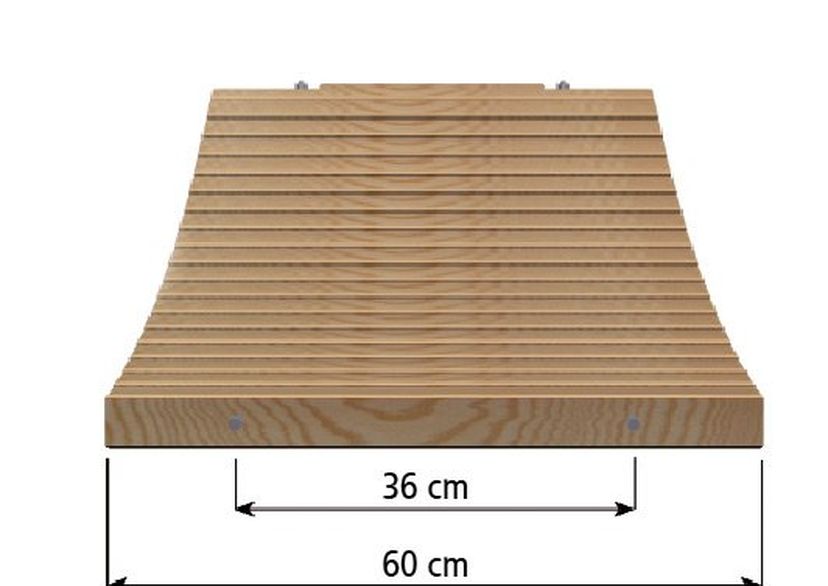 Dřevěná pochůzná lávka, šířka 50 cm