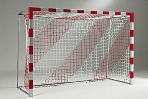 Branková síť na házenou a futsal, 4 mm polypropylen, dvoubarevná 114