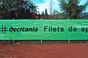 Stínící plachta pro tenisového hřiště 700-010 (s potiskem)