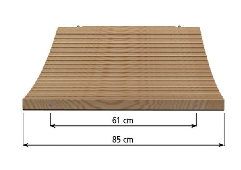 Dřevěná pochůzná lávka, šířka 75 cm