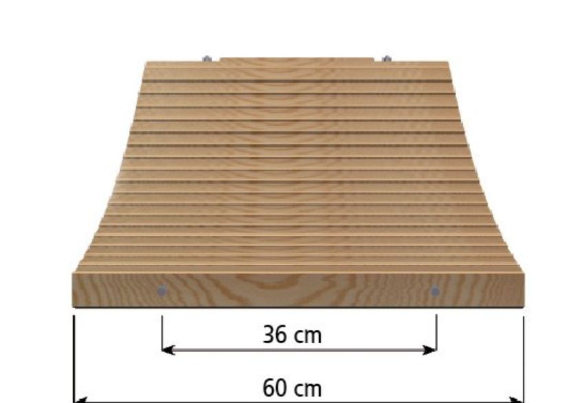 Dřevěná pochůzná lávka, šířka 50 cm