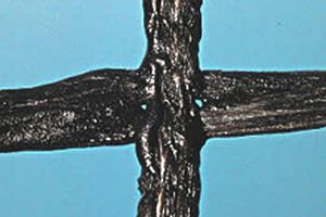 Tenisová síť 4 mm polyester, pogumovaná 910-06