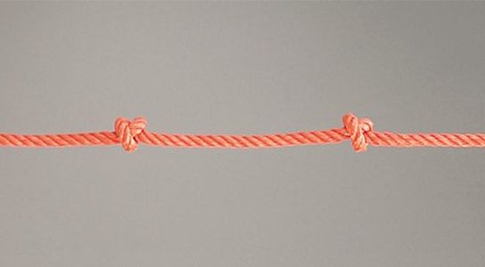 Šplhací lano s uzly, délka 2,00 m