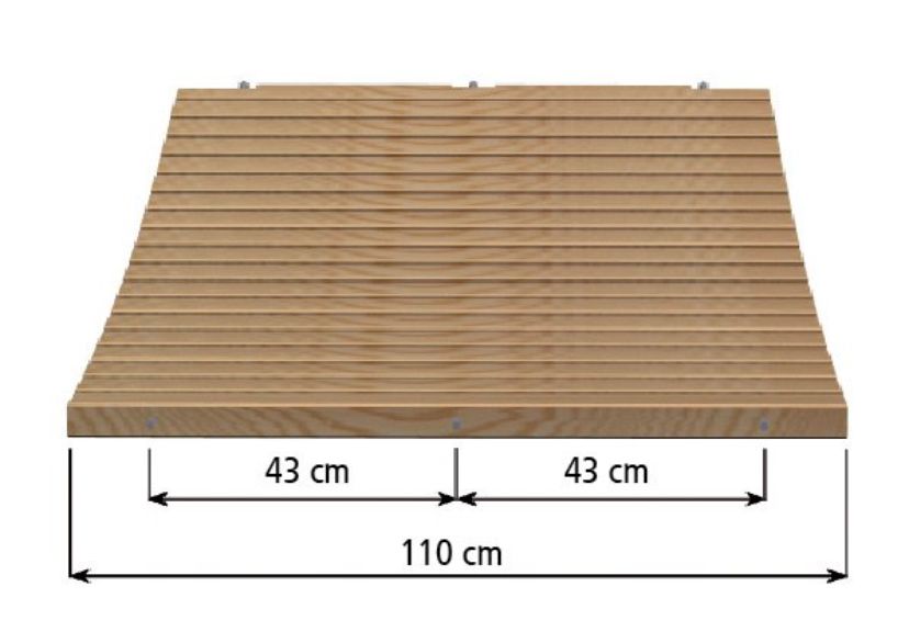 Dřevěná pochůzná lávka, šířka 100 cm
