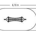 Šplhací hra Smyčkový most, pro sloupy z robinie 3