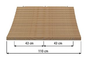 Dřevěná pochůzná lávka, šířka 100 cm