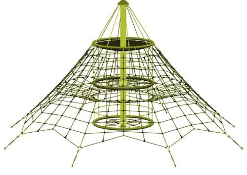 Pyramida z lanové sítě Dino 2 4